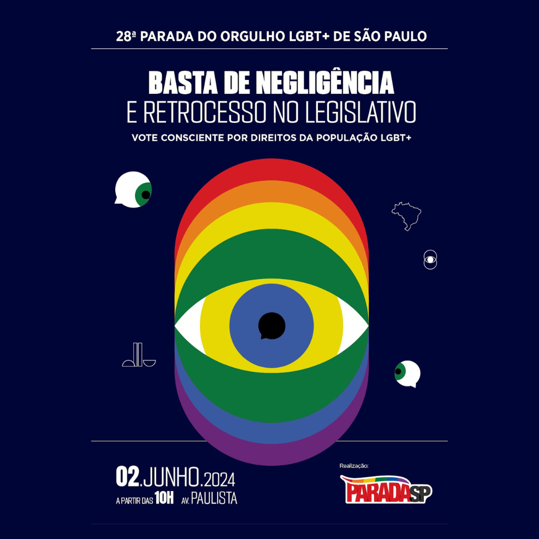 ?️‍? À medida que nos aproximamos das eleições municipais de 2024, a Associação da Parada do Orgulho LGBT de São Paulo (APOLGBT-SP) anuncia o tema urgente da 28ª edição do evento!