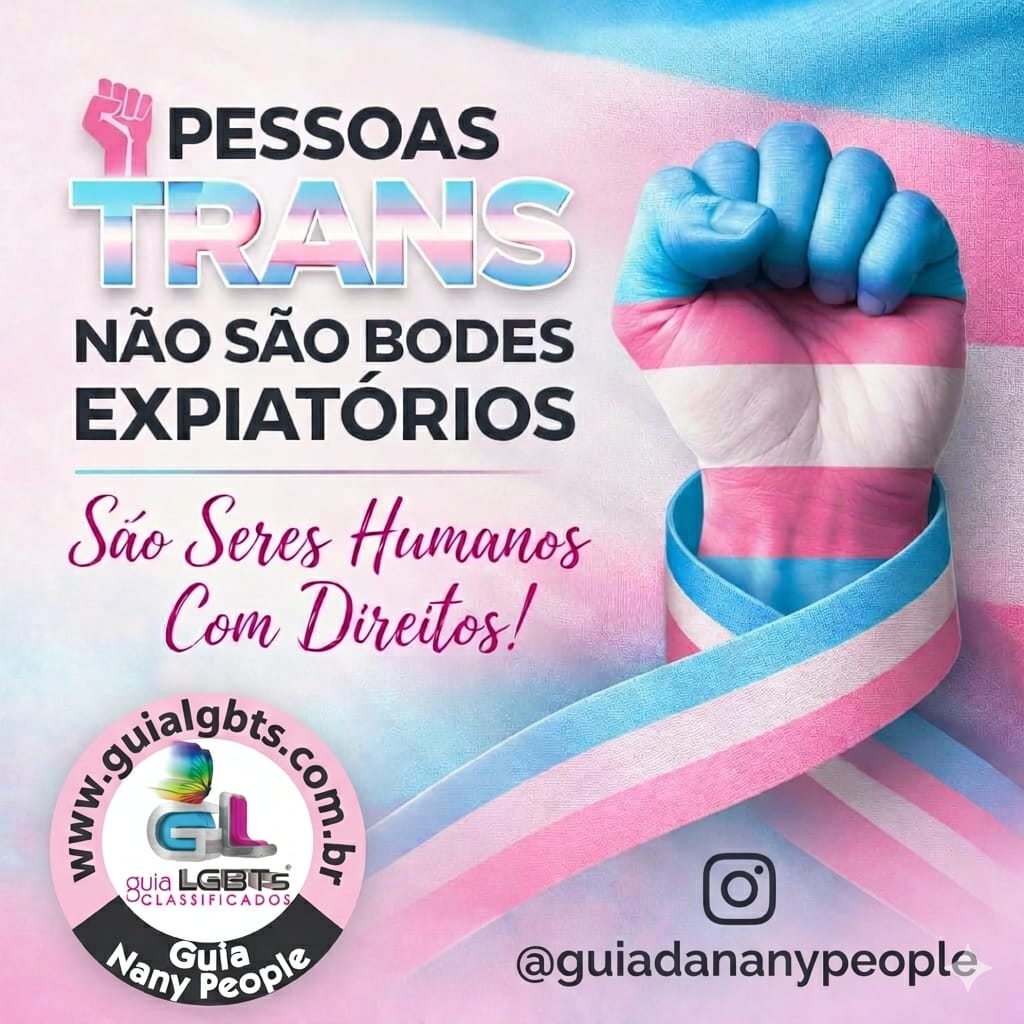 ✊Pessoas Trans Não São Bodes Expiatórios — São Seres Humanos Com Direitos!