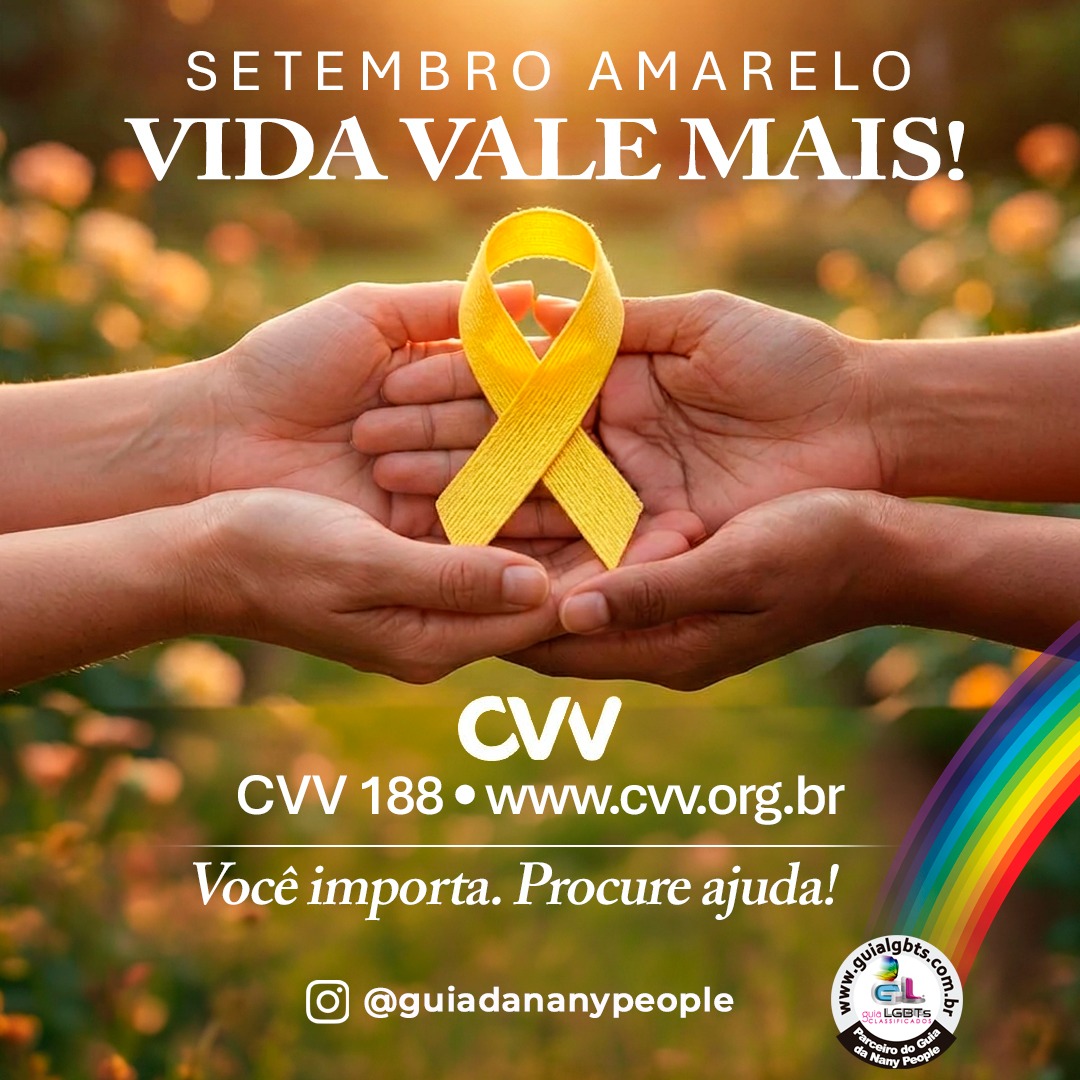 ?? SETEMBRO AMARELO – A VIDA VALE MAIS!